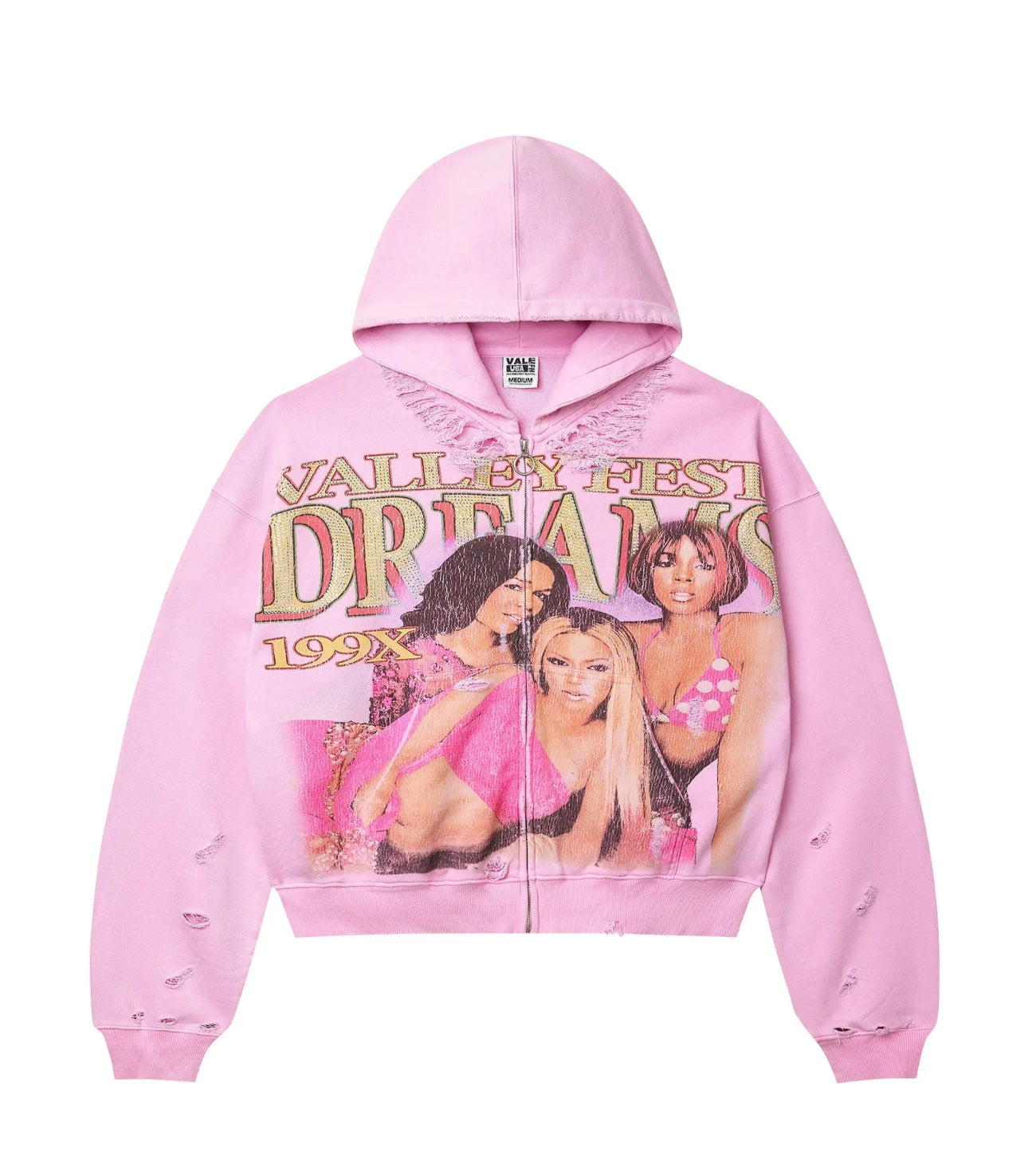 Vale Forever Dreams Zip Up Hoodie 'Pink'