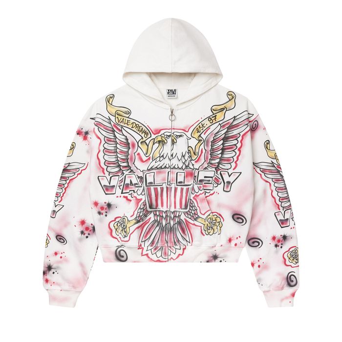 Vale Forever Flag Zip Up 'White'