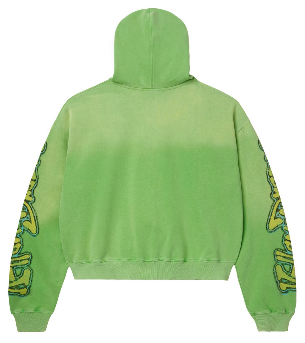 VALE TAZ ZIP UP HOODIE GREEN