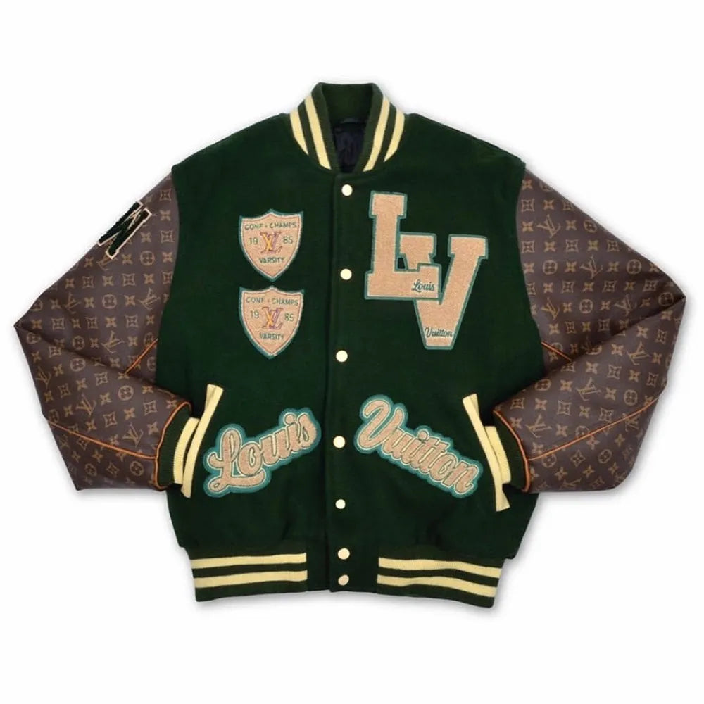 Varsity LV Leather Jacket