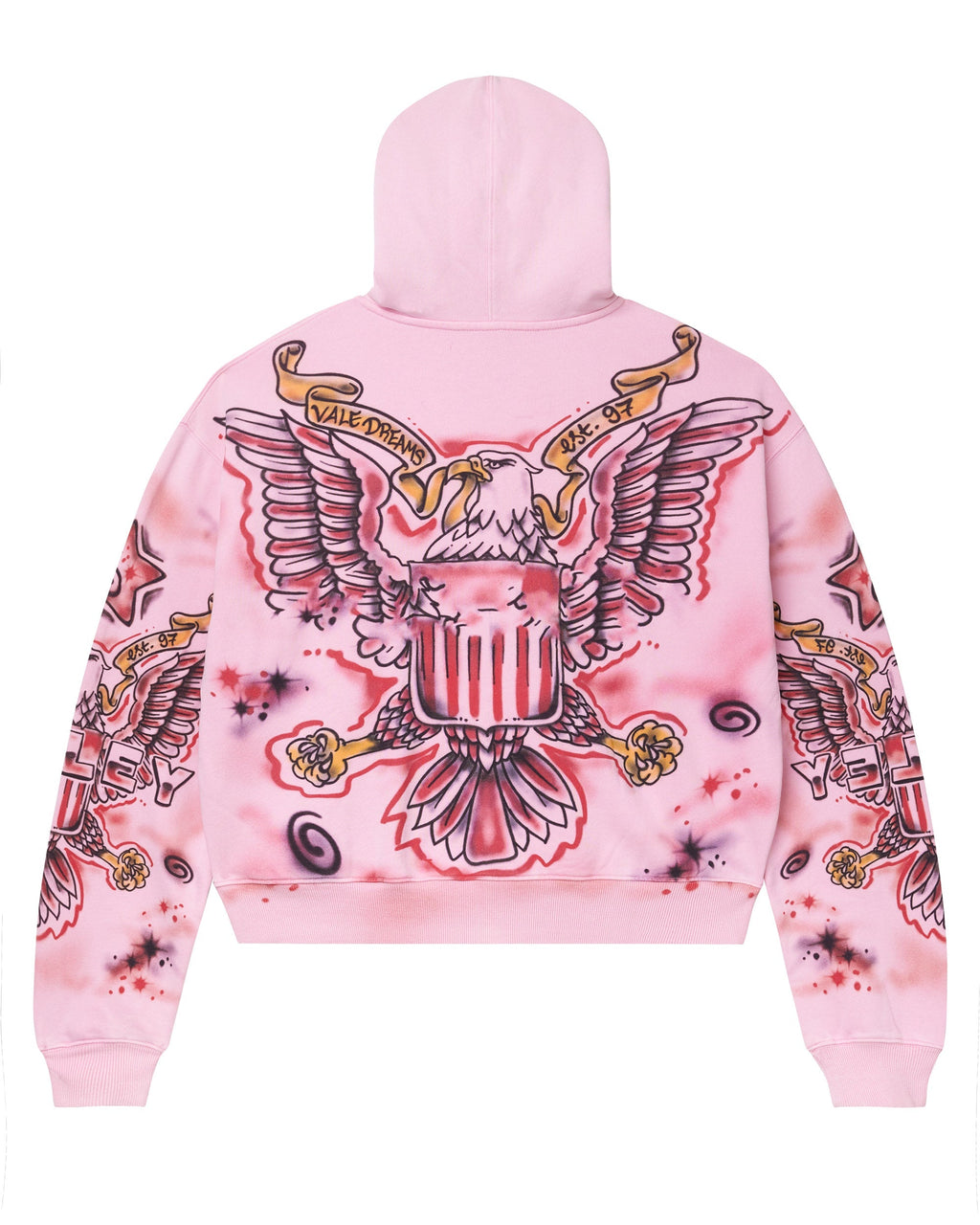 Vale Forever Flag Zip Up 'Pink' High-Quality Streetwear Men's Women's Hoodie Set