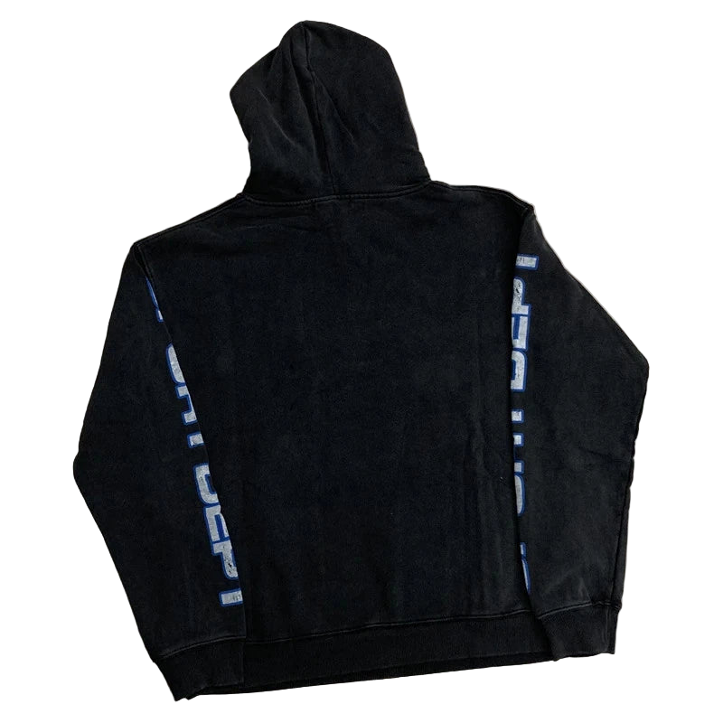 Vale Forever Valley Sport Dept Hoodie 'Black' Men's Streetwear Washed Pullovers